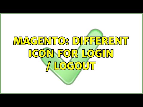 Magento: Different icon for login / logout