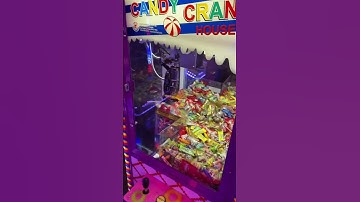 Candy land JACKPOT claw machine #shorts #clawmachine #arcade #candy #win