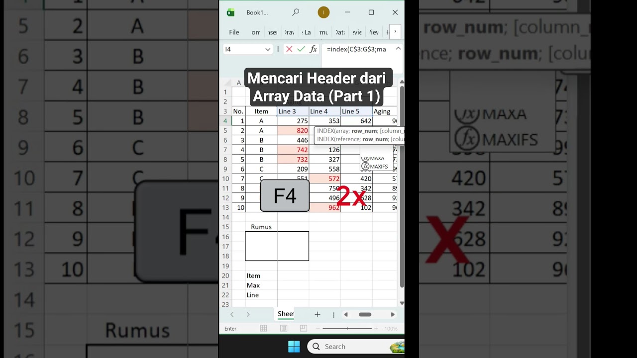 Mencari Header dari Array Data (Part 1) 