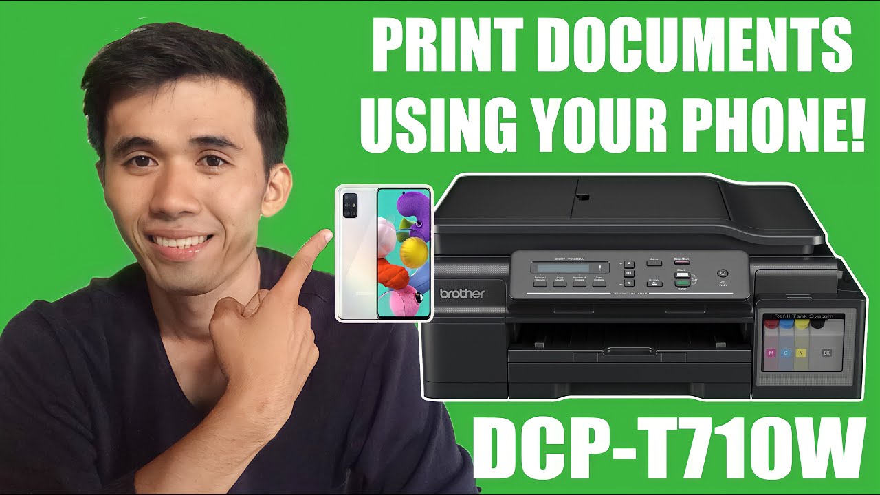 CONNECT YOUR PHONE WITH YOUR BROTHER PRINTER DCPT710W 2021 Amr Tv