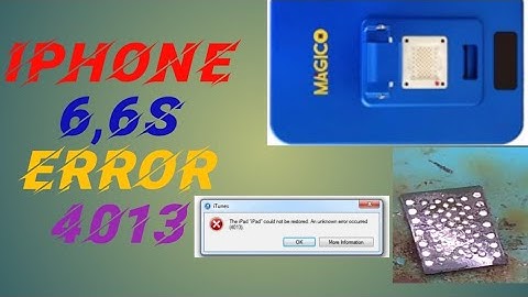 iPhone 5,5s,6,6s error 4013 fix by magico box