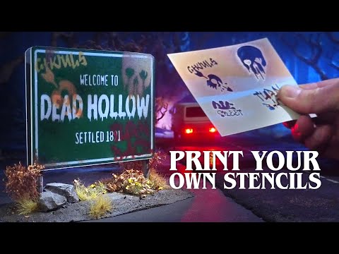 EASY Custom Stencils for Road Signs & Graffiti