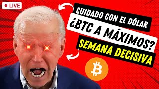 DIRECTO: ¿Hasta Dónde CAE EL DÓLAR? ➤ ¿Bitcoin a Nuevo MÁXIMO?