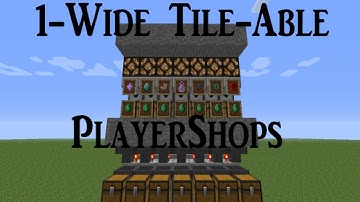 1-Wide Tile-able Player Shop ShowCase ((not exclusivly)1:1 input/output)