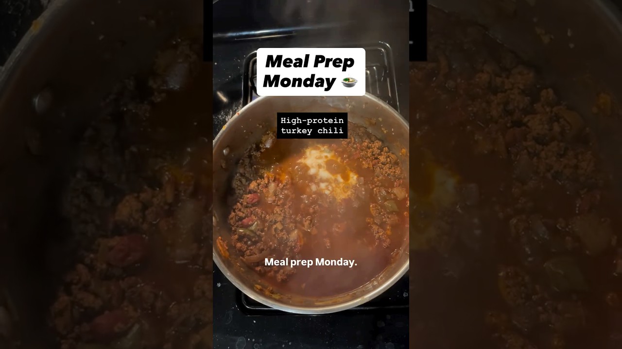 Meal Prep Monday | High-Protein Turkey Chili 🍲 | Easy Weekly Prep