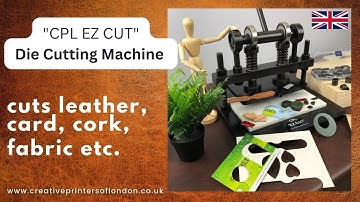Manual Die Cutting Machine - Cut a wide range of materials including Leather, Material, Card, Cork