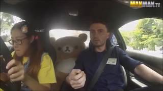 教習所でドジな女の子が凄まじいドリフトを披露