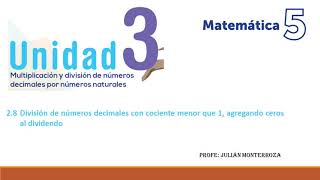 Unidad 3. Clase 2.8. Quinto