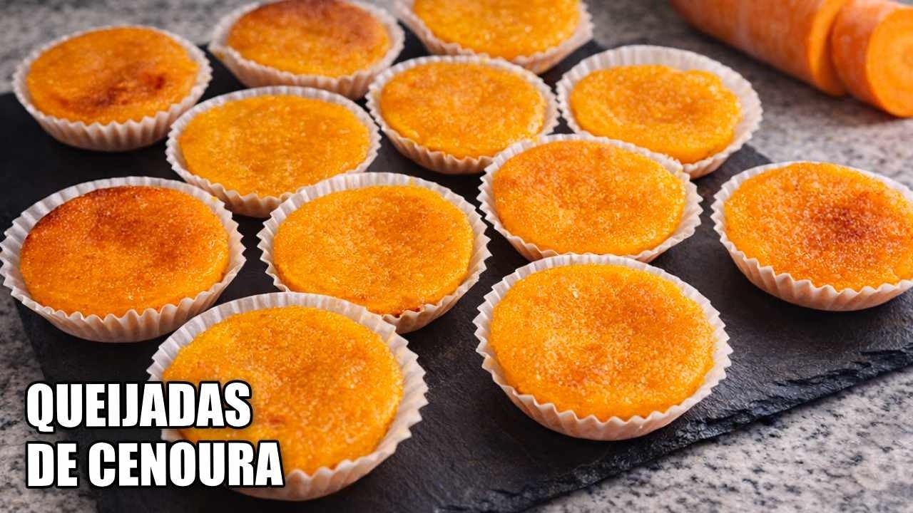 Como Fazer Queijadas de Cenoura Húmidas | Receita Tradicional Portuguesa