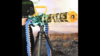 Outdoor Gold Gatling Soft bullet Gun Electric Continuous Fire screenshot 3