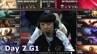 RNG vs SKT | Day 7 S9 LoL Worlds 2019 Group Stage | Royal Never Give Up vs SK Telecom T1