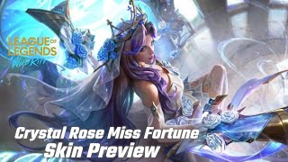 Crystal Rose Miss Fortune Skin Preview | League of Legends Wild Rift
