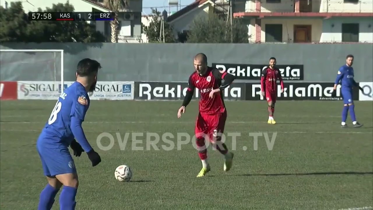 Kastrioti-Erzeni 2-2 | Erzeni nuk e ruan dot avantazhin, barazim ndaj Kastriotit | Golat dhe Rastet