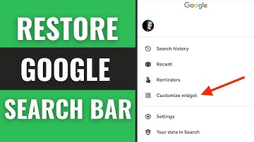 How to Get Google Search Bar back on Android Screen