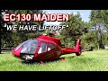 Scale rc helicopter build  roban ec130 800 maiden flight