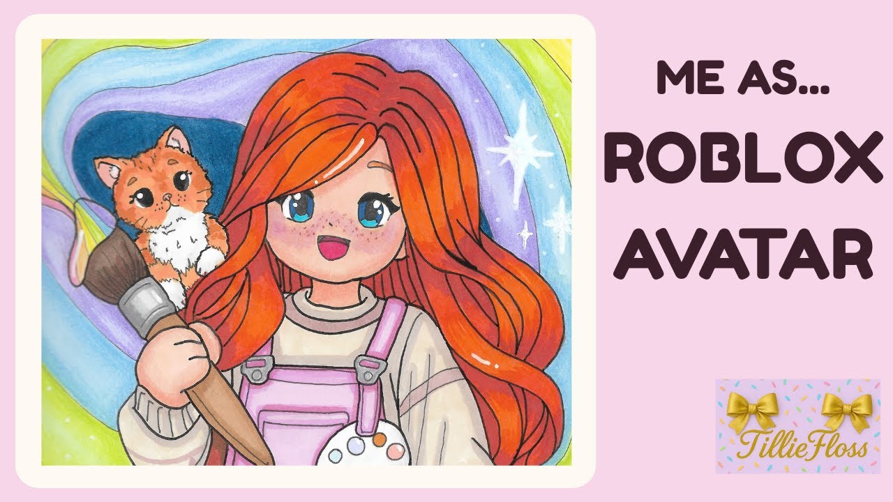 How to Draw a Roblox-Style Avatar of Yourself | Art Process