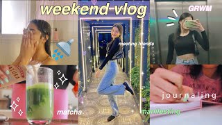 WEEKEND VLOG ! personalized haircare, mukbang, Q&A, haul, journaling etc.