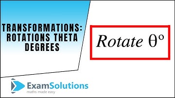 Transformation Matrices : Rotation theta degrees : ExamSolutions Maths Tutorials