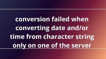 conversion failed when converting date and/or time from character string only on one of the server