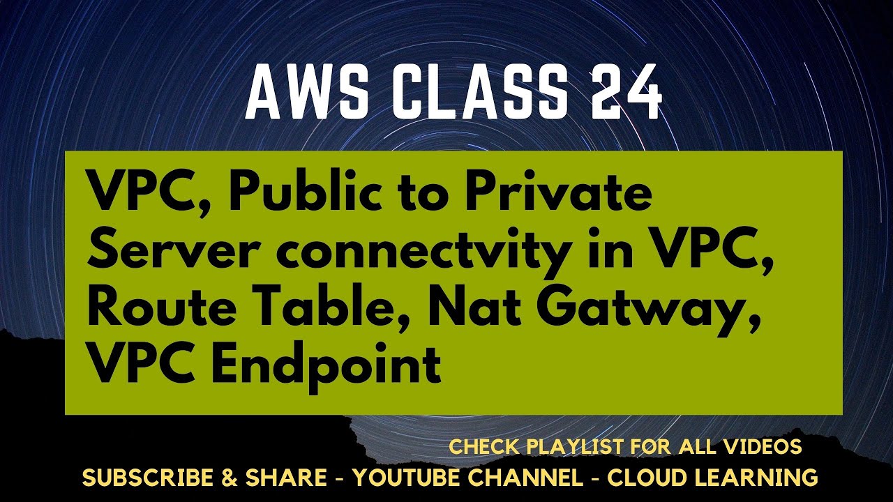 AWS Hindi Recorded Class 24 - VPC, How Server Launch in VPC, Route Table, Nat Gateway and others..