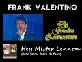 Frank Valentino - Hey Mister Lennon (VRT) - YouTube