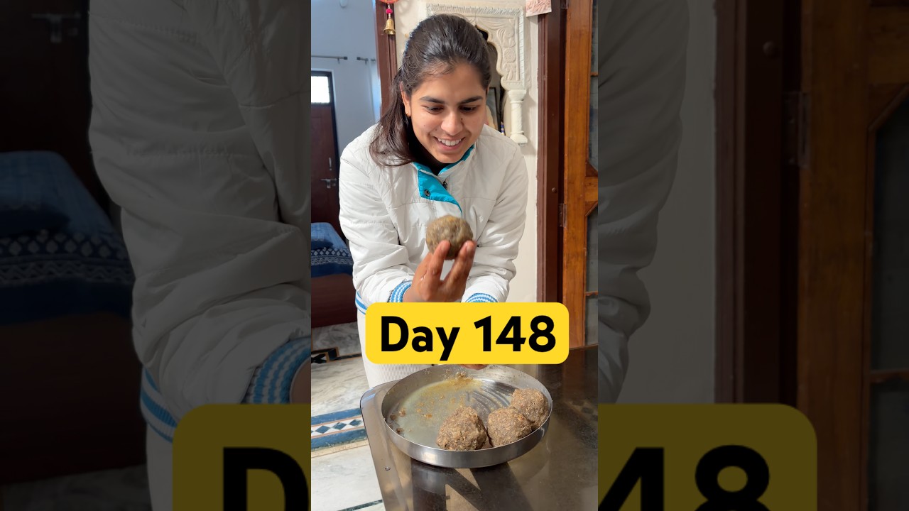 Bajre ka churma bnakar khilaya🤤#378 #minivlog #ytshorts #viral #trending #shorts #food #recipe