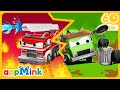  garbage truck and fire truck on the move   appmink nurseryrhymes cartoon kidssong kids