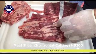 Meat slicer (horizontal cutting) hs200 ...