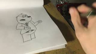 Drawing and Colouring Penfold for @foxpixaranimations and @SonicJumpingAnimations