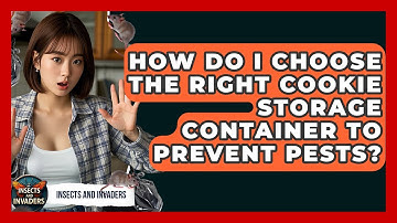 How Do I Choose The Right Cookie Storage Container To Prevent Pests? - Insects and Invaders