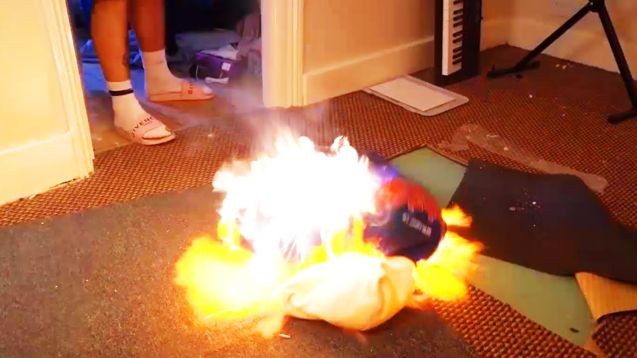 Jay Swingler Burns His Childish Hoodie...