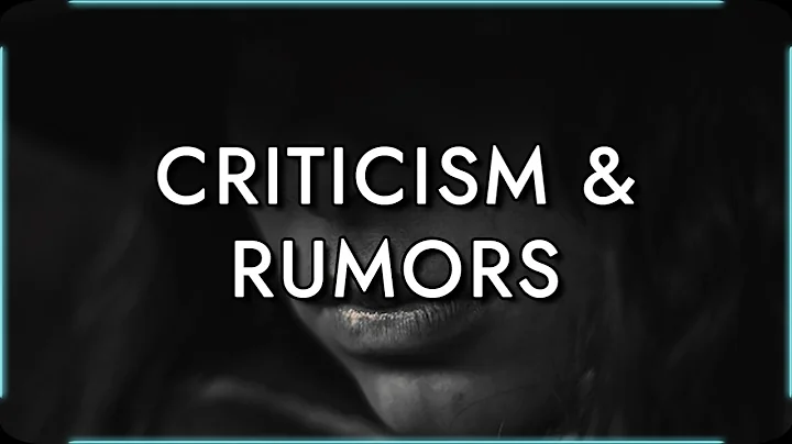 Discussing rumors, handling criticism, why I use p...