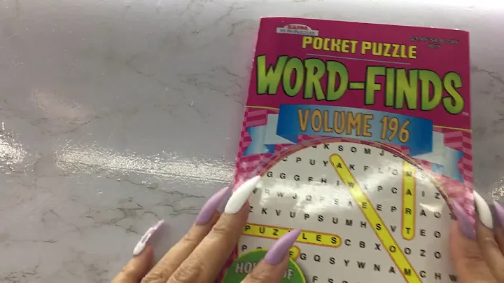 ASMR- Word Find Puzzles - Gum Chewing + No Talking