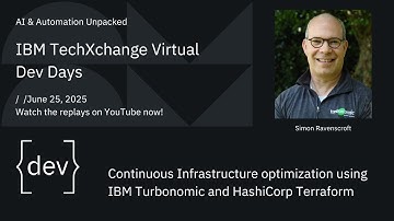 Continuous Infrastructure optimization using IBM Turbonomic and HashiCorp Terraform