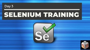 Day 3 Selenium Training: Selenium IDE testing Selenium Webdriver Grid Selenium 2 Selenium tutorial