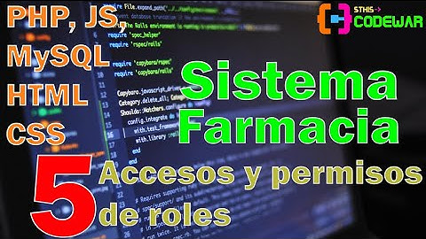 5. Accesos y permisos de roles - Sistema Farmacia PHP JS MYSQL HTML CSS
