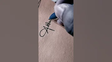Name Abdullah Signature Style Design Your Own Signature Style Youtubeshorts Youtube 