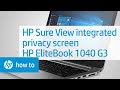 HP EliteBook 1040 G4 Notebook PC with HP Sure View youtube review thumbnail
