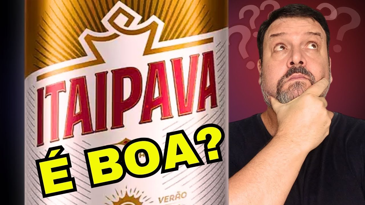 Provando cerveja ITAIPAVA