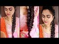 SuperEasy Braid Hairstyle-Punjabi Braid Look for INDIAN Party/WEDDING GUEST