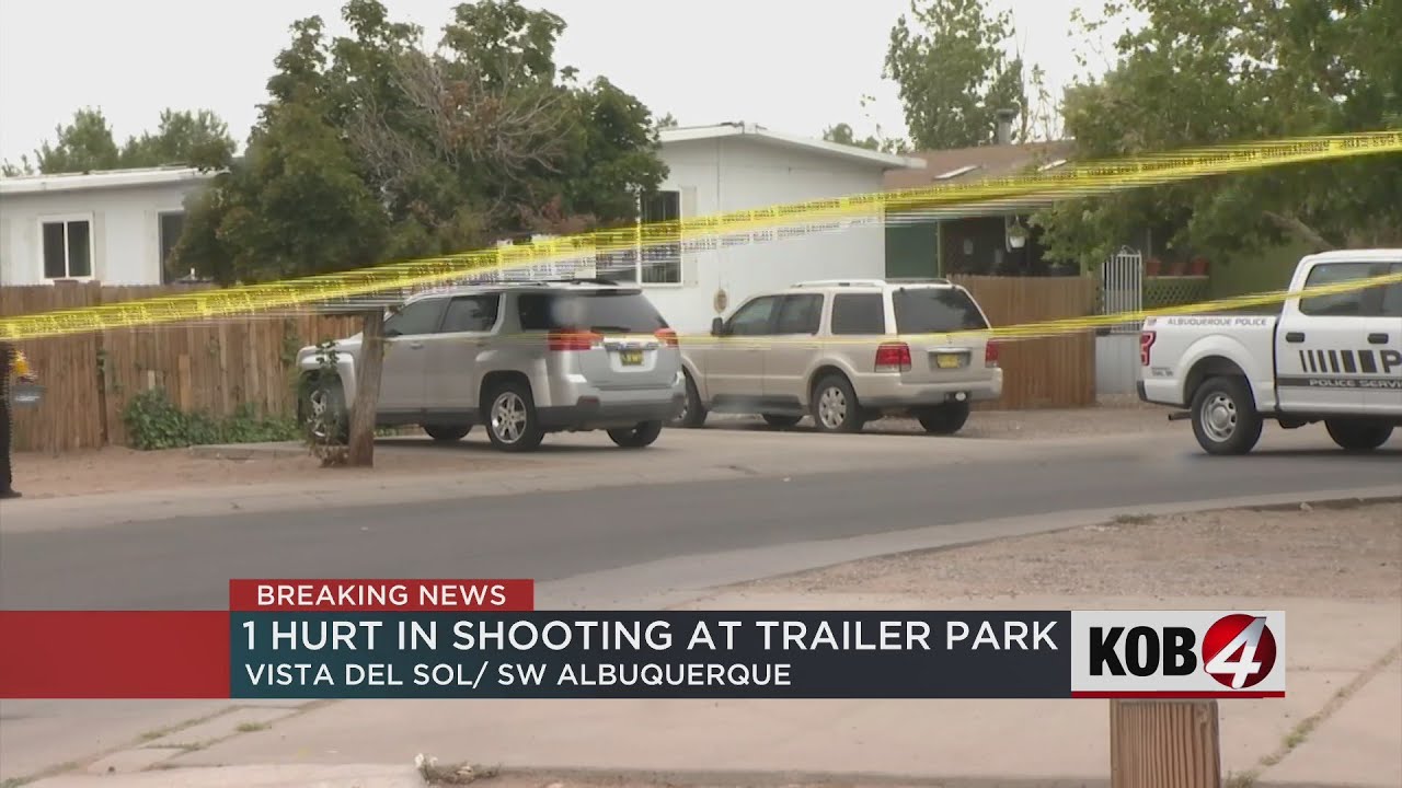 APD: 1 injured following shooting at trailer park - YouTube