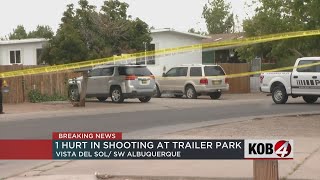 APD: 1 injured following shooting at trailer park