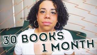 reading 30 books in 31 days || reading vlog