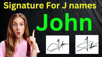 John signature style | John name signature | J signature style | J name signature style