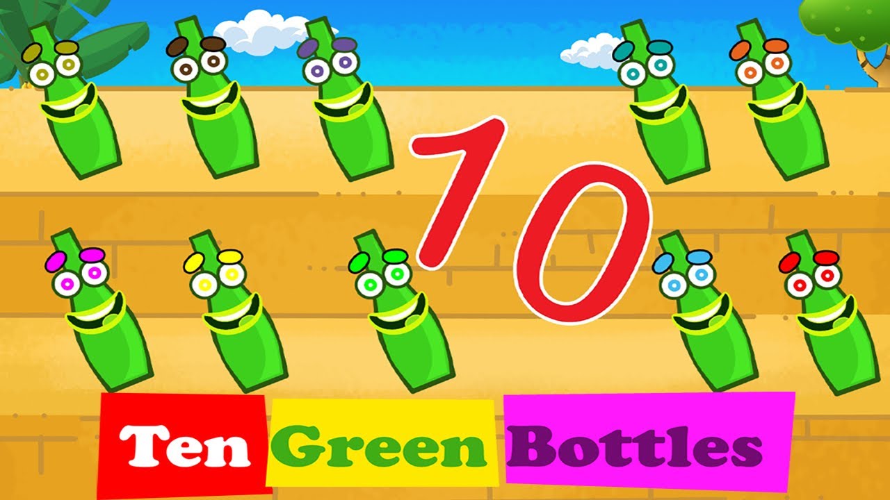 Ten Green Bottles | Nursery Rhymes | Kids Songs | Moropedi