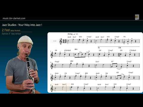 Jazz Exercise: "2 Feel" (easy version) · Clarinet  #jazz #clarinet #clarinette #klarinette #klarinet