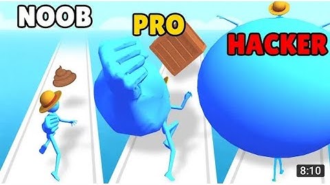 NOOB Vs pro vs HACKER  rubber man #gameplay #gaming