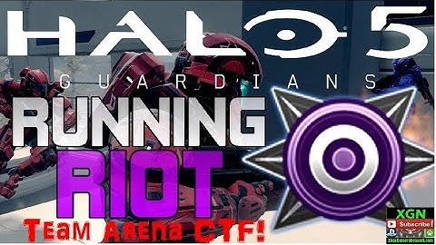 Halo 5 Running Riot Medal, 18X killstreak in Team Arena CTF on Fathom map!!