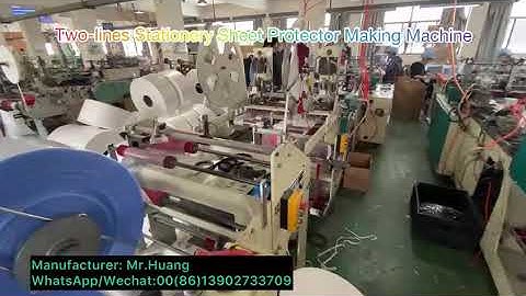 PP SHEET PROTECTOR PRODUCTION LINE