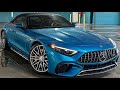 ALL NEW 2022 Mercedes SL AMG V8! +SOUNDCHECK! Hyperblue 2022 Mercedes Benz  SL55 Walkaround